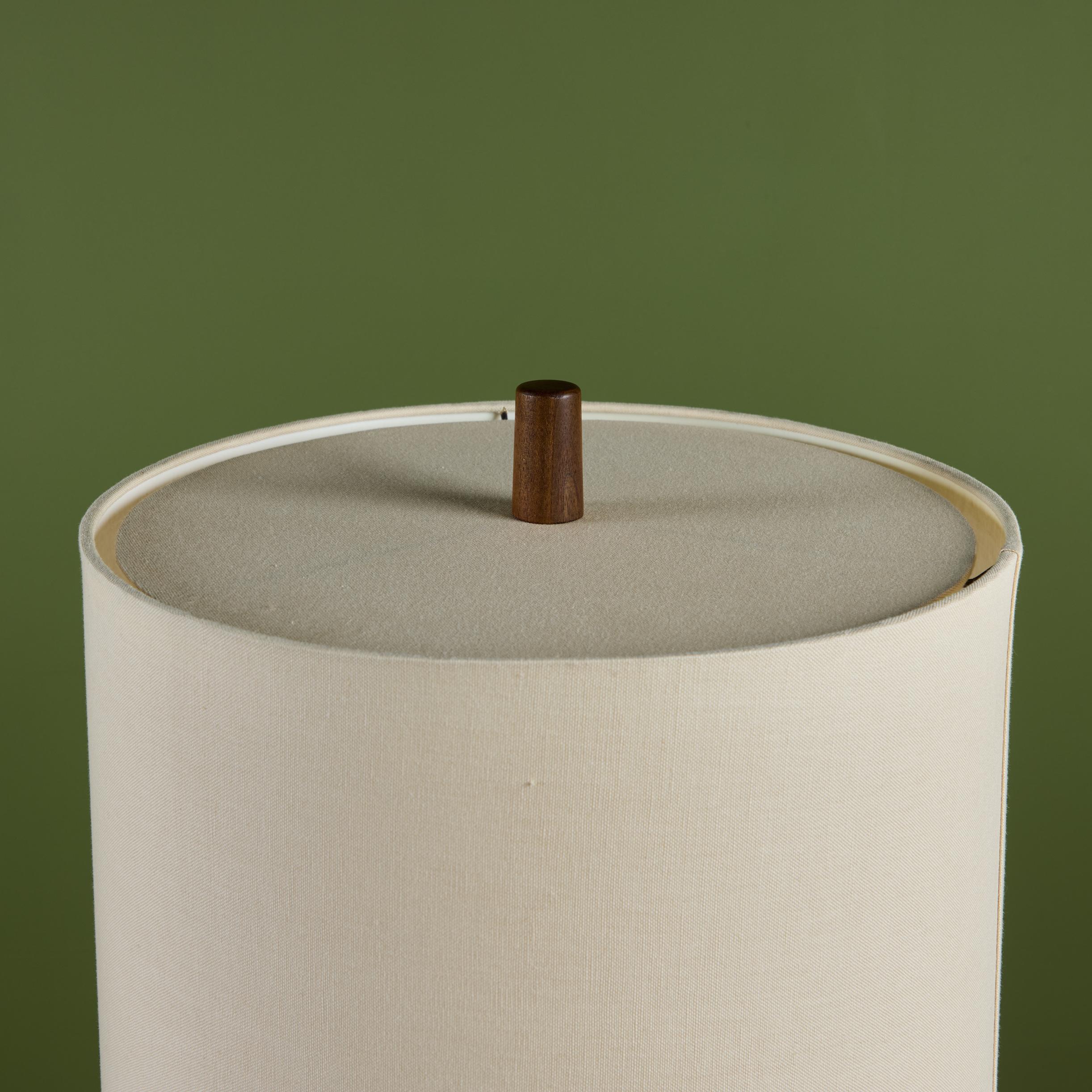 Coppia di lampade da tavolo in legno di Gordon & Jane Martz con intarsio di piastrelle in vendita 5