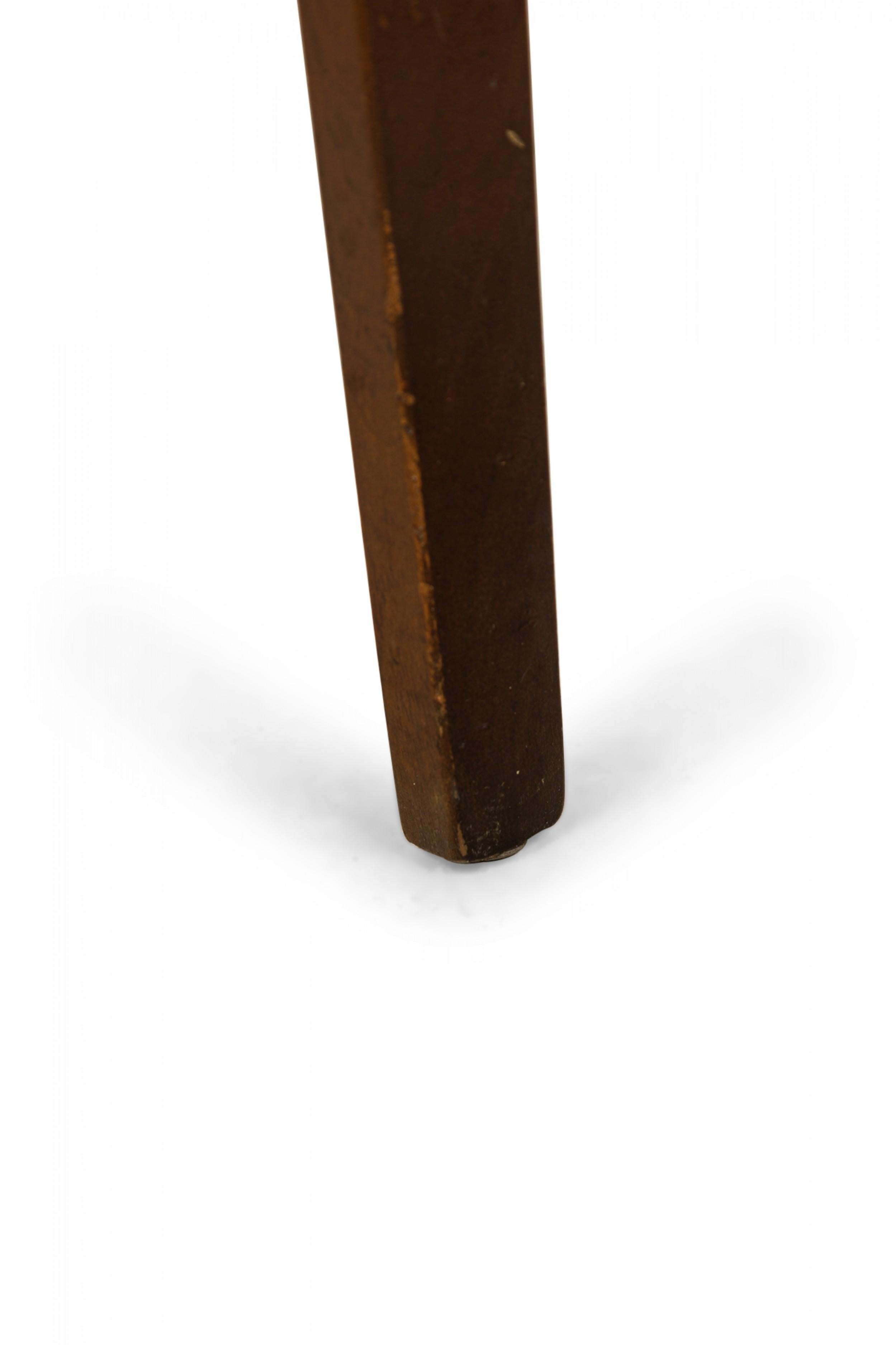 Pair of Gordons of Tennessee Travertine and Walnut End / Side Tables 4