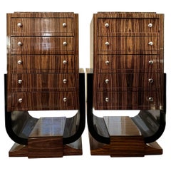 Pair of Gorgeous Art Deco Chests