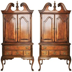 Vintage Pair of Gorgeous Chippendale Cabinets
