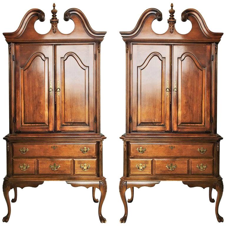 Pair of Gorgeous Chippendale Cabinets For Sale