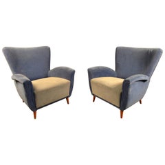 Zwei wunderschöne italienische Lounge-Stühle