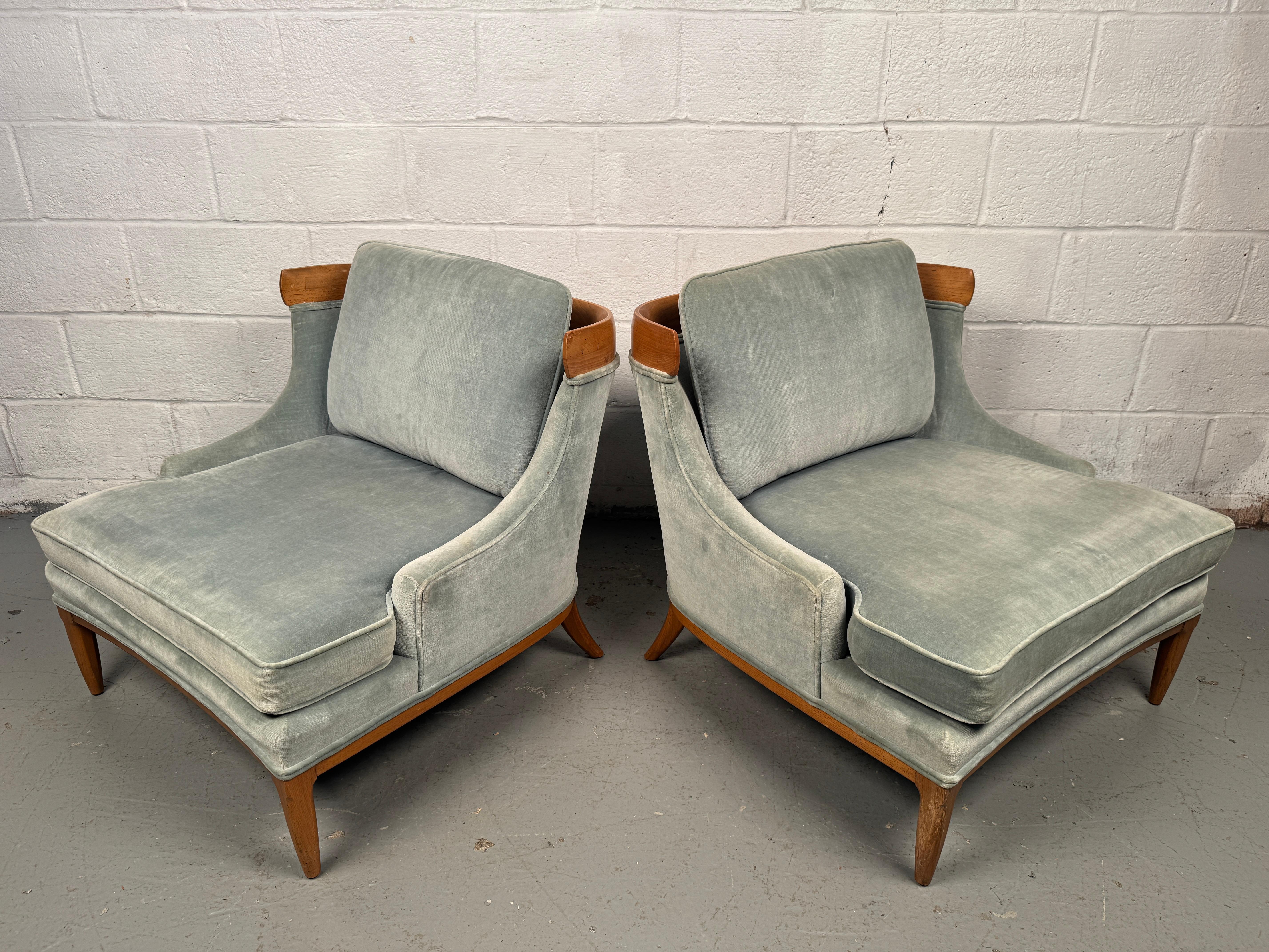 20th Century Pair of Gorgeous Vintage Lounge Chairs by Erwin Labeth For Sale