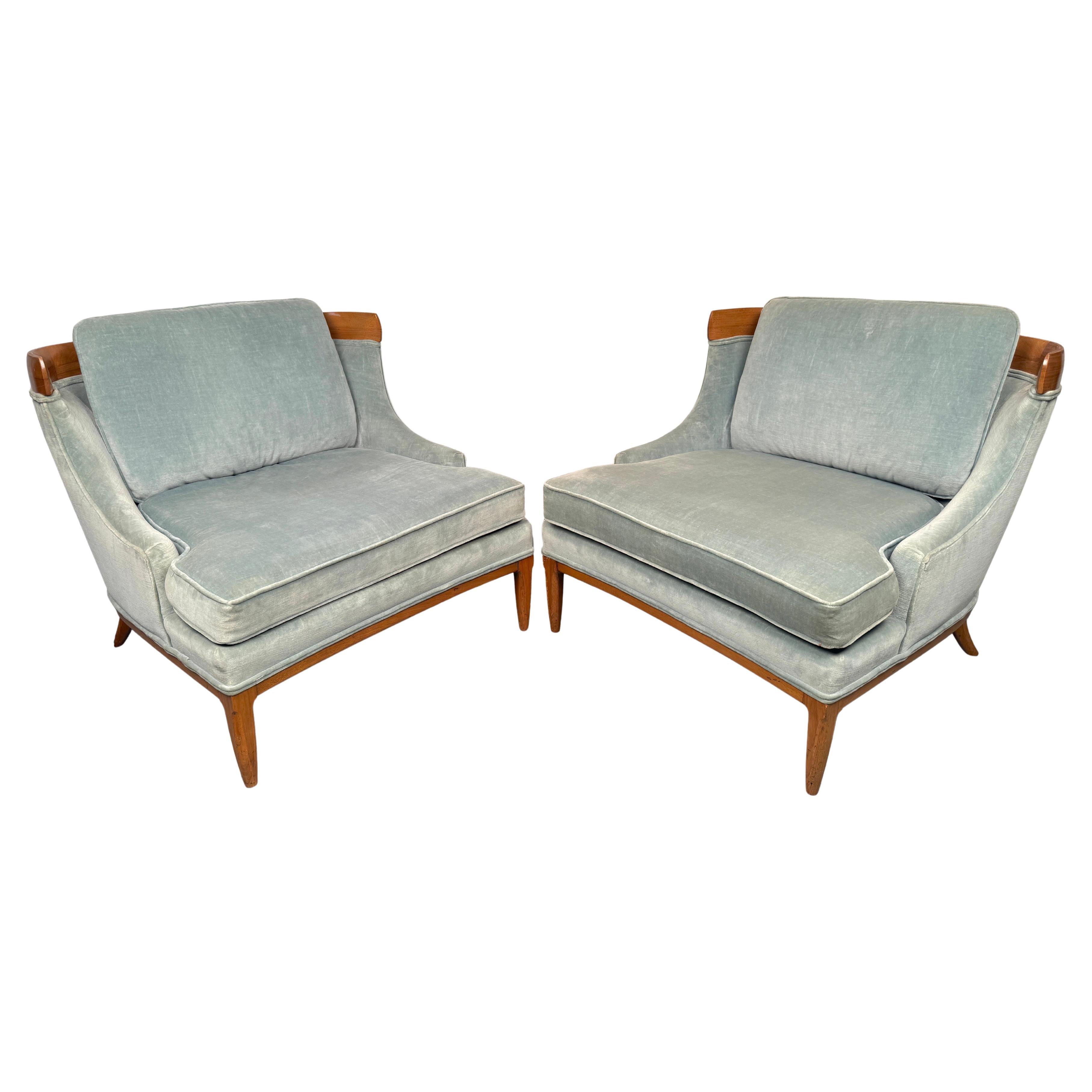 Pair of Gorgeous Vintage Lounge Chairs by Erwin Labeth For Sale