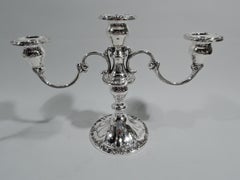 Paire de chandeliers à 3 lumières en argent Chantilly-Duchesse de Gorham