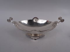 Pair of Gorham Medallion Coin Silver Centerpiece Compotes