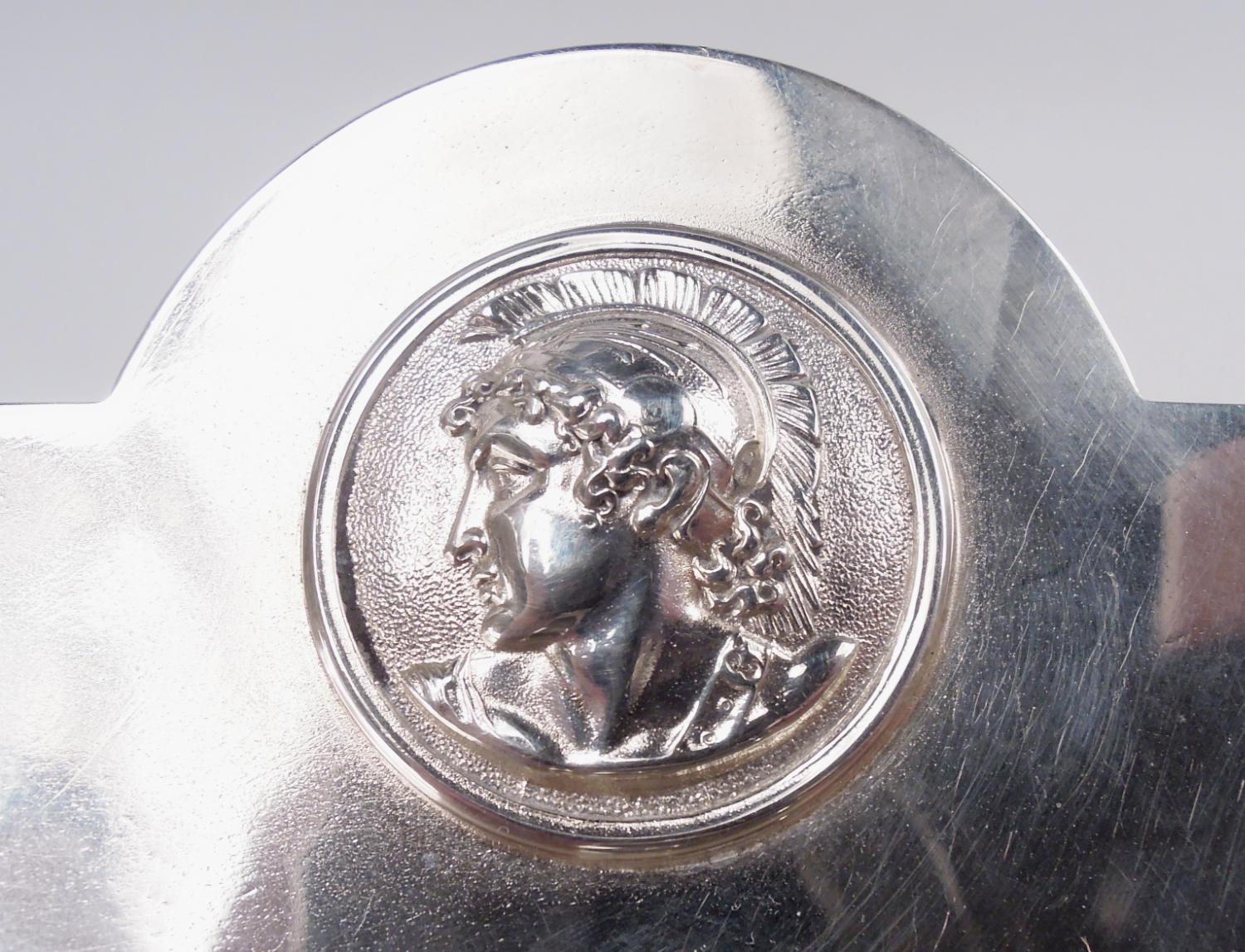 Paar Gorham Medaillon Münze Silber Mittelstück Kompotte (amerikanisch) im Angebot