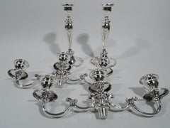 Pair of Gorham Melrose Sterling Silver 3-Light Candelabra