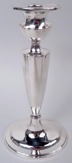 Pair of Gorham Neoclassical Sterling Silver Candlesticks, 1929