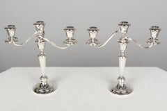 Pair of Gorham Sterling Silver Convertible Candelabra