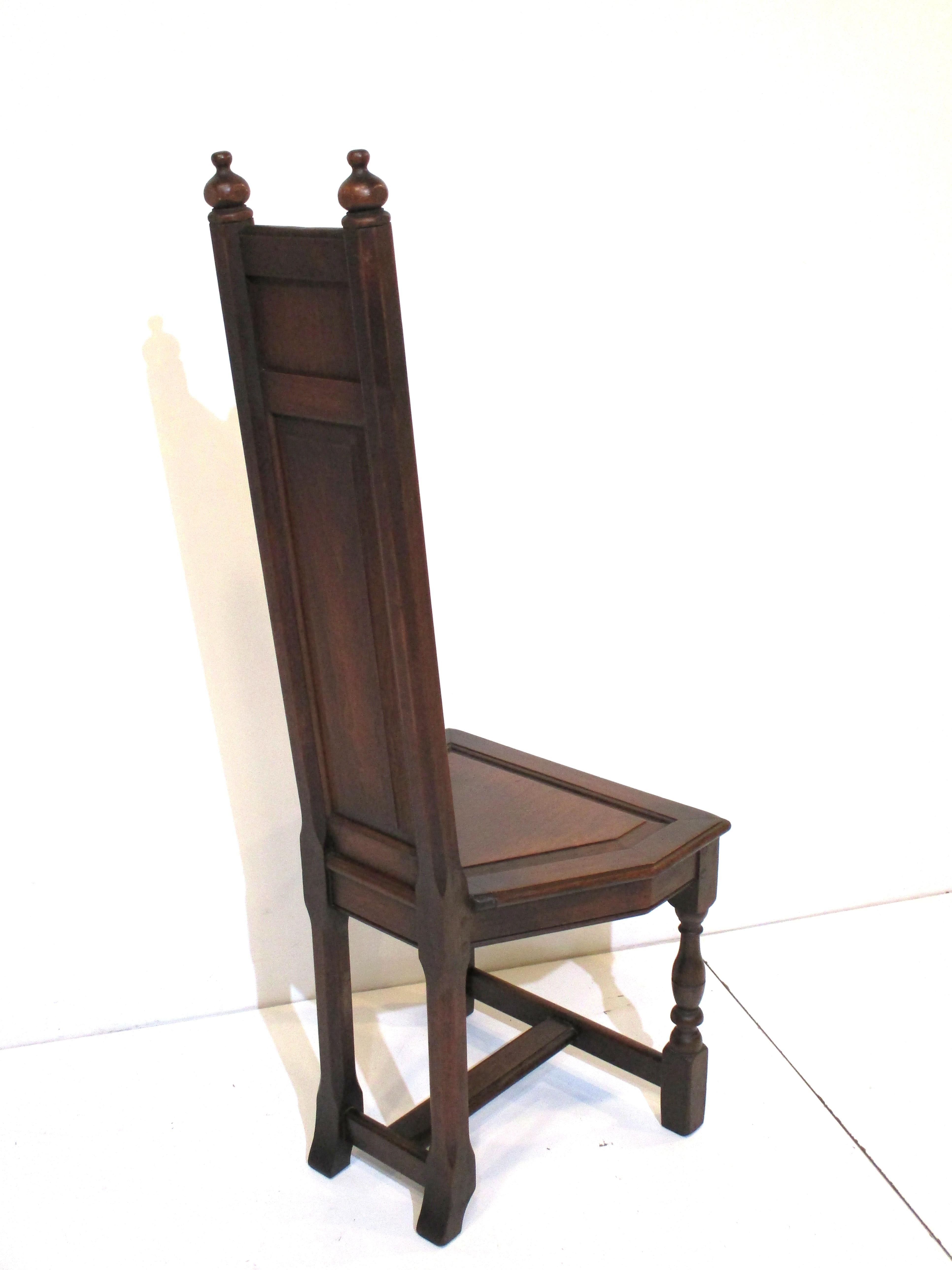 Gothic Revival Pair of Gothic Altar Chairs by Kittinger