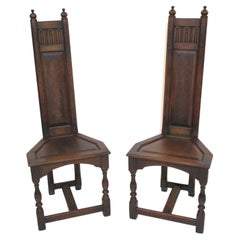 Pair of Gothic Altar Chairs by Kittinger