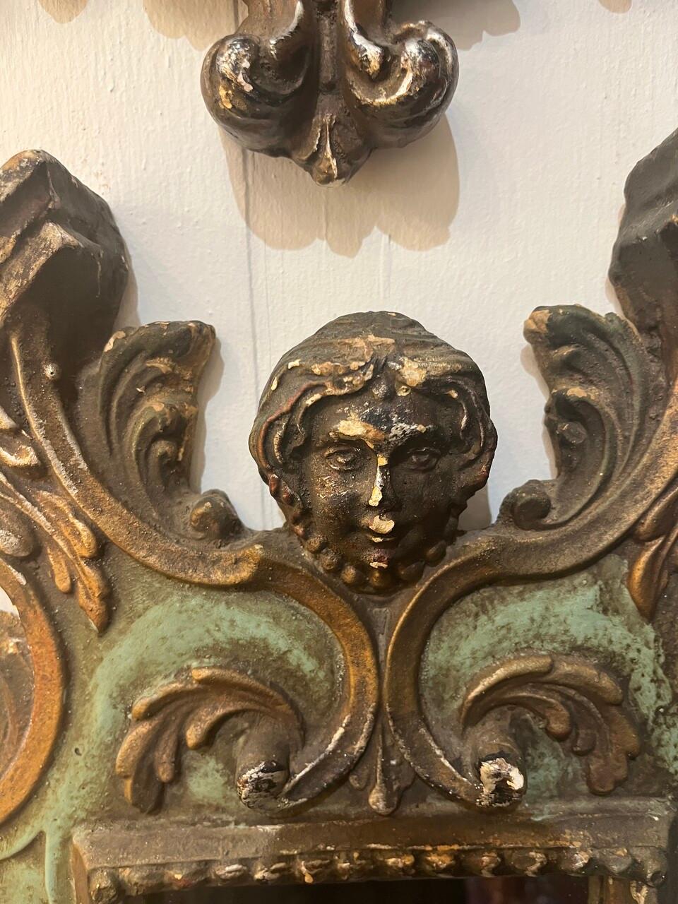 Pair of Gothic Baroque Style Wall Mirrors 1
