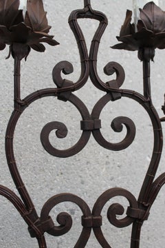 Pair Of Gothic Hand Forged Floor Lamps For Sale At 1stdibs