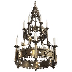 Pair of Gothic Revival Chandelier