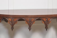 Pair of gothic revival console tables