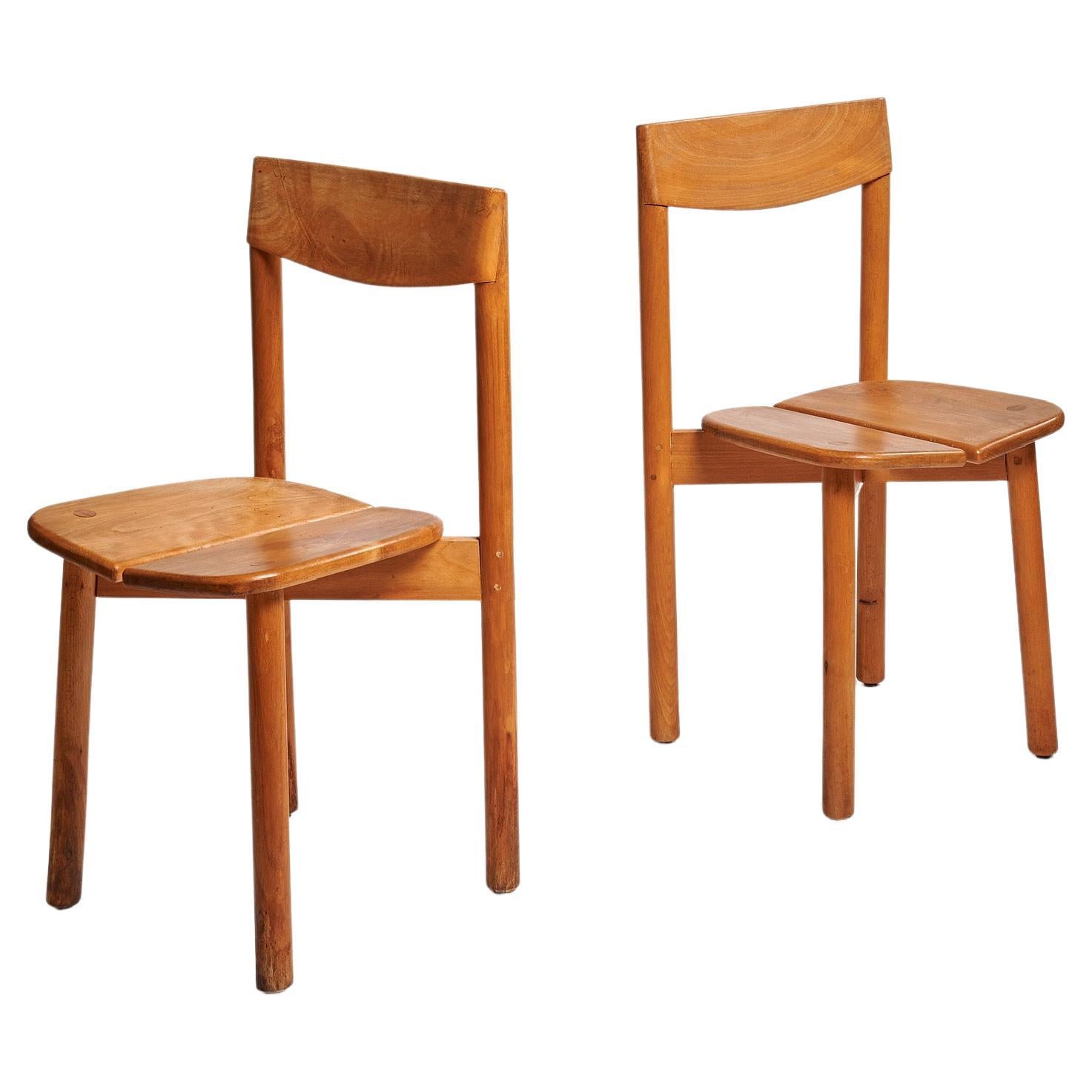 Pair of Grain de café chairs by Pierre Gautier-Delaye, France, 1960