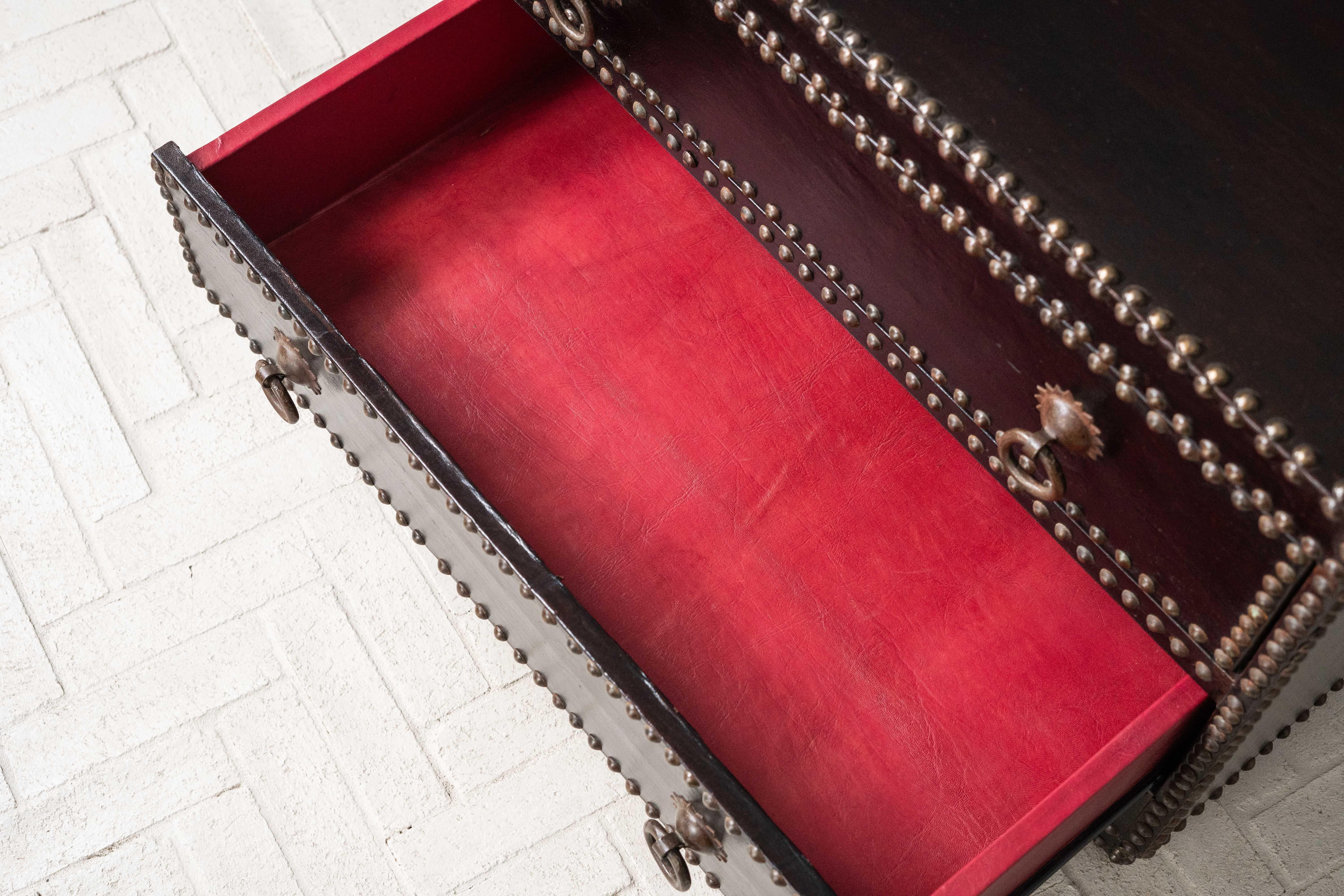 Pair of Gramercy Park Hotel Leather Chests 4