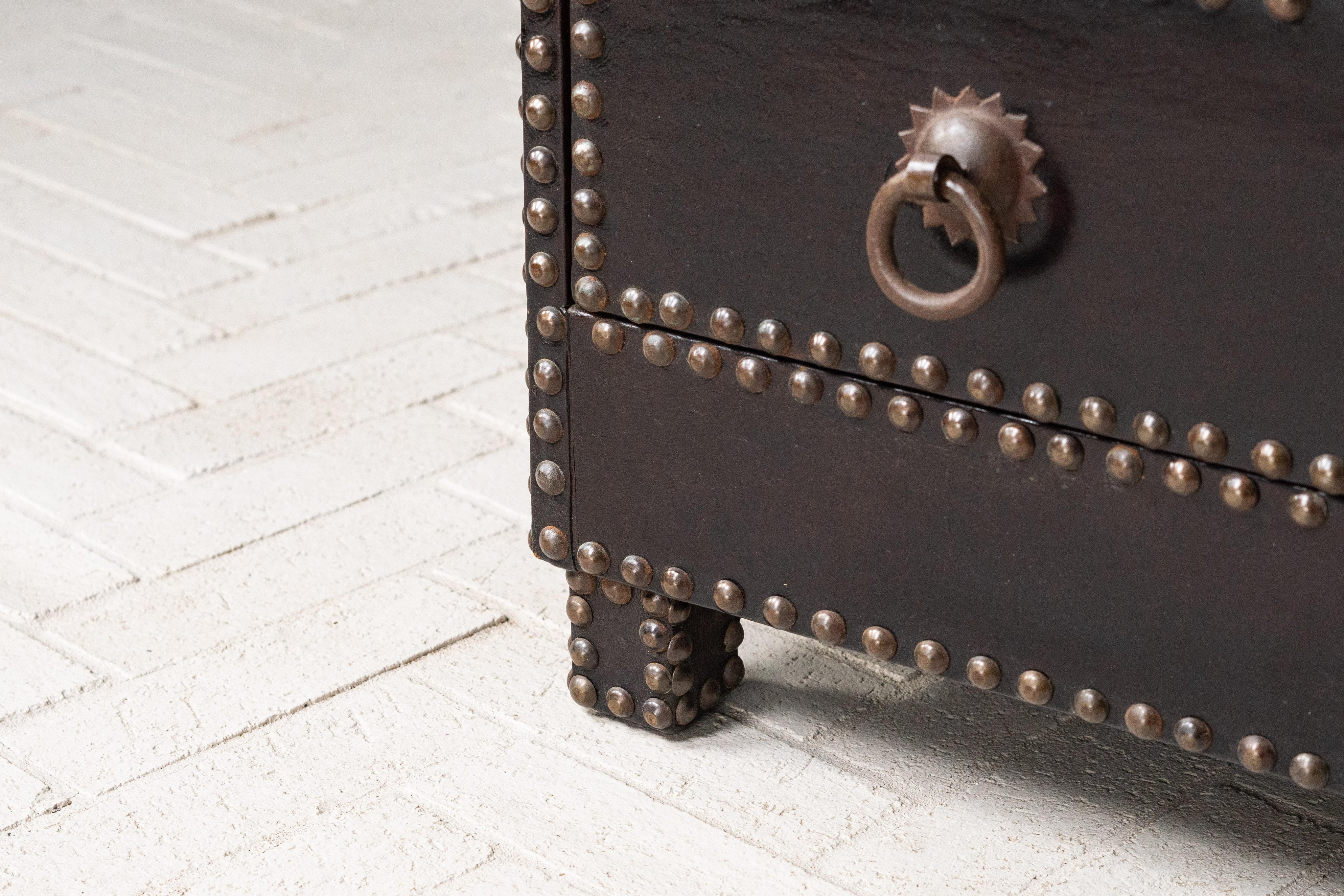 Pair of Gramercy Park Hotel Leather Chests 1