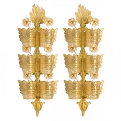 Pair of Grand Hotel by Barovier & Toso, Murano, 1960s