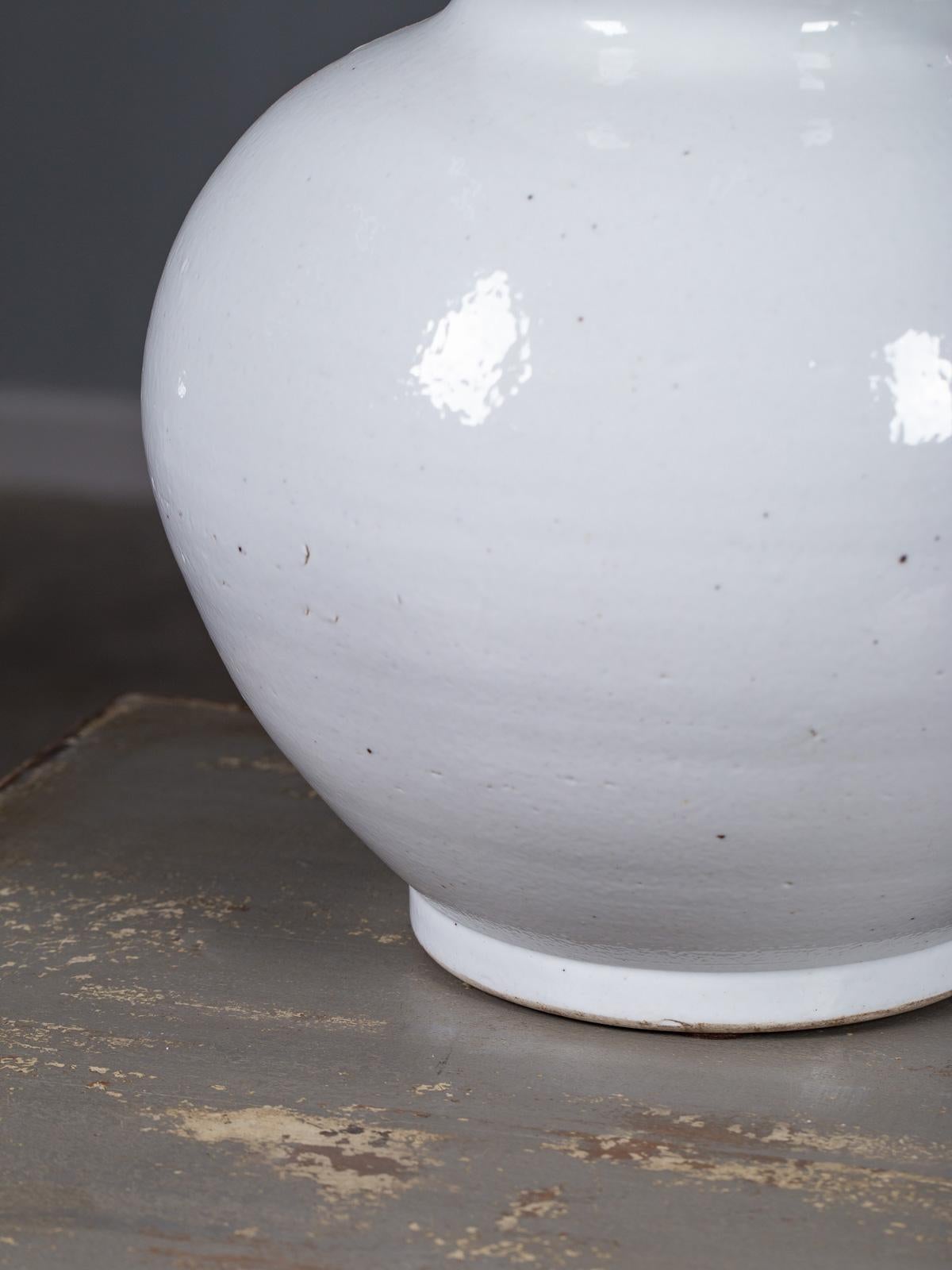 Pair of Grand Modern Double Gourd Handmade Vases as Custom Lamps 1