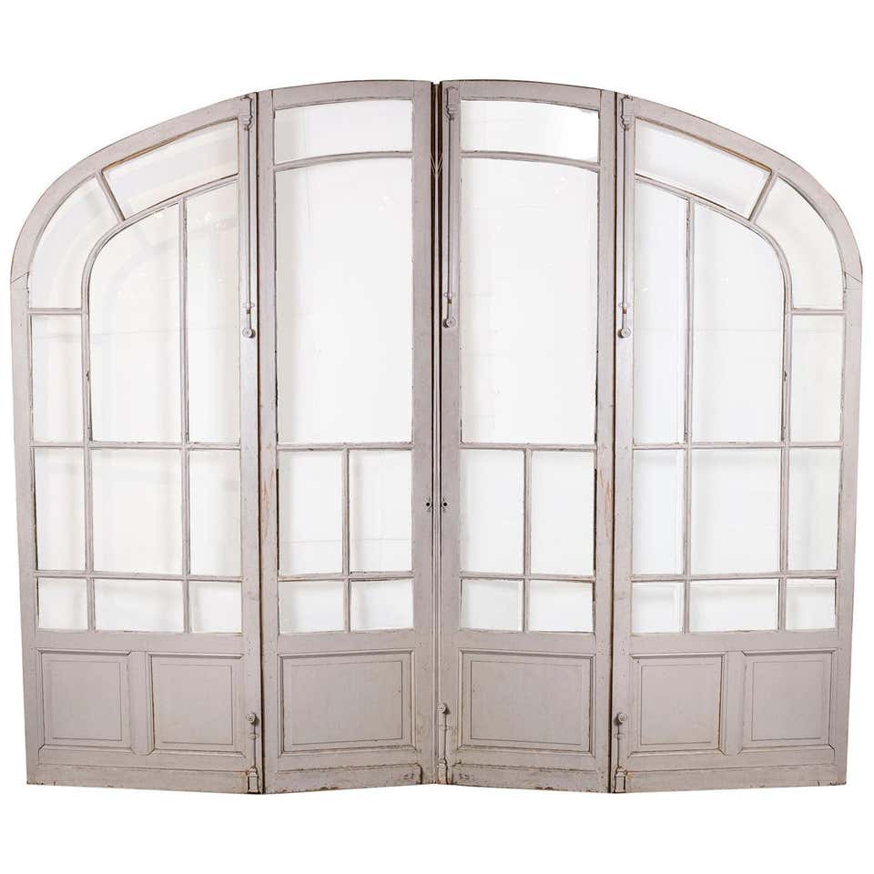 Three Antique Painted French Doors at 1stDibs | width of french doors ...