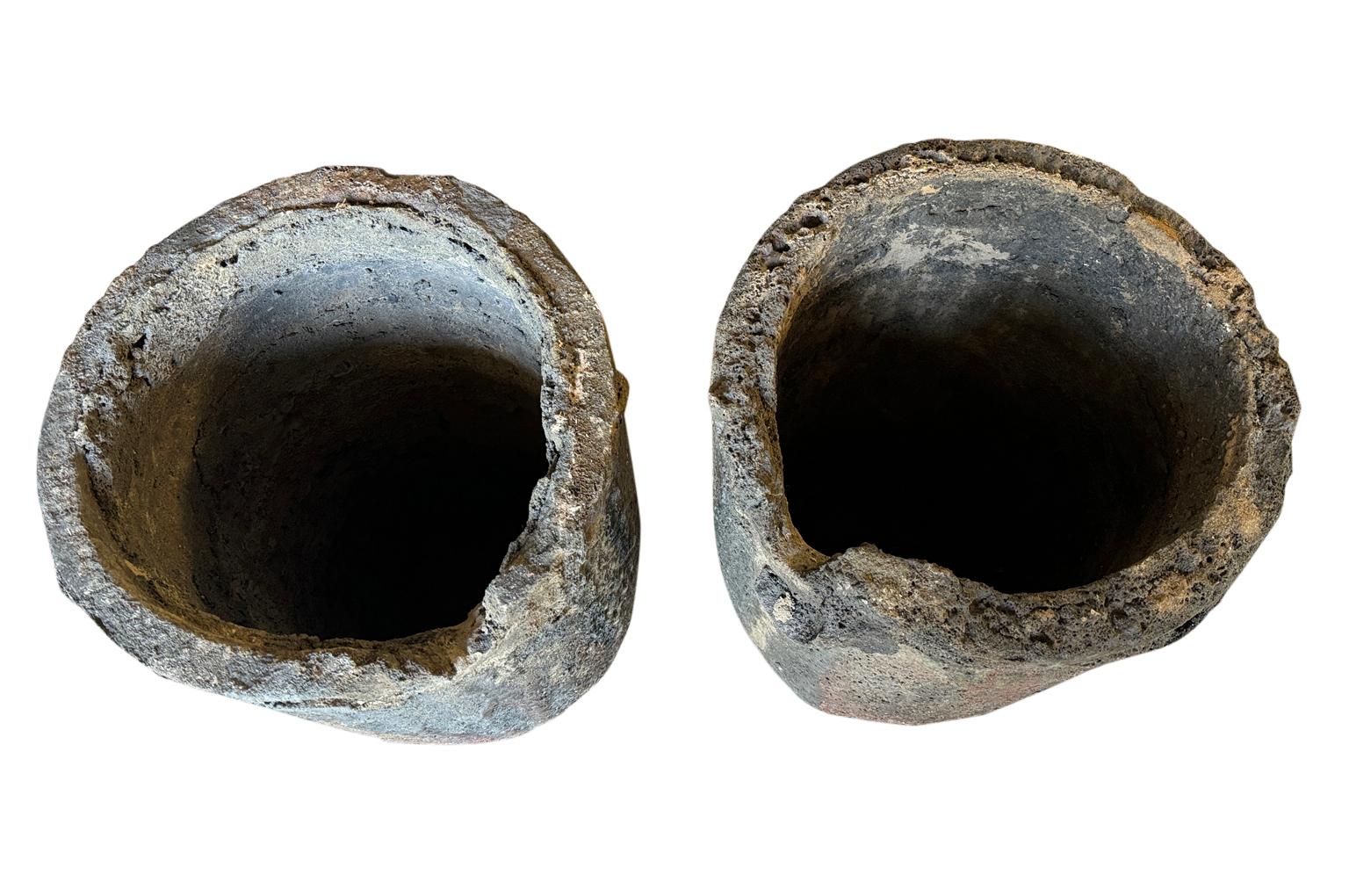 Pair Of Grand Scale French Creusets - Foundry Pots 5