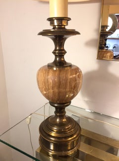 Pair of Grand Spanish 1970 Alabaster Table lamps