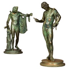 Pair of Grand Tour Bronze Figures of Apollo and Dionysus