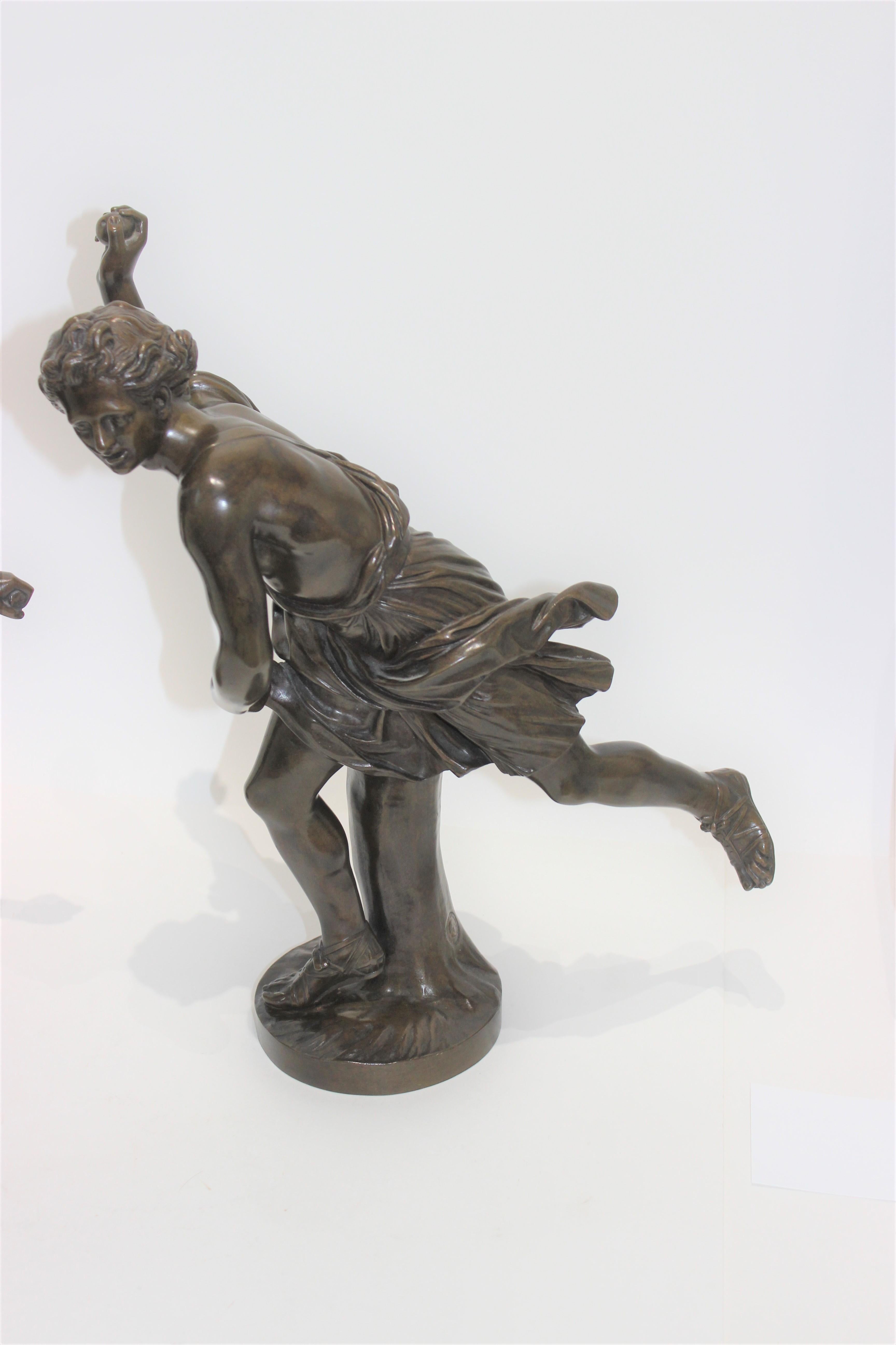 Pareja de bronces Grand Tour de Atalanta e Hipómenes Francés en venta