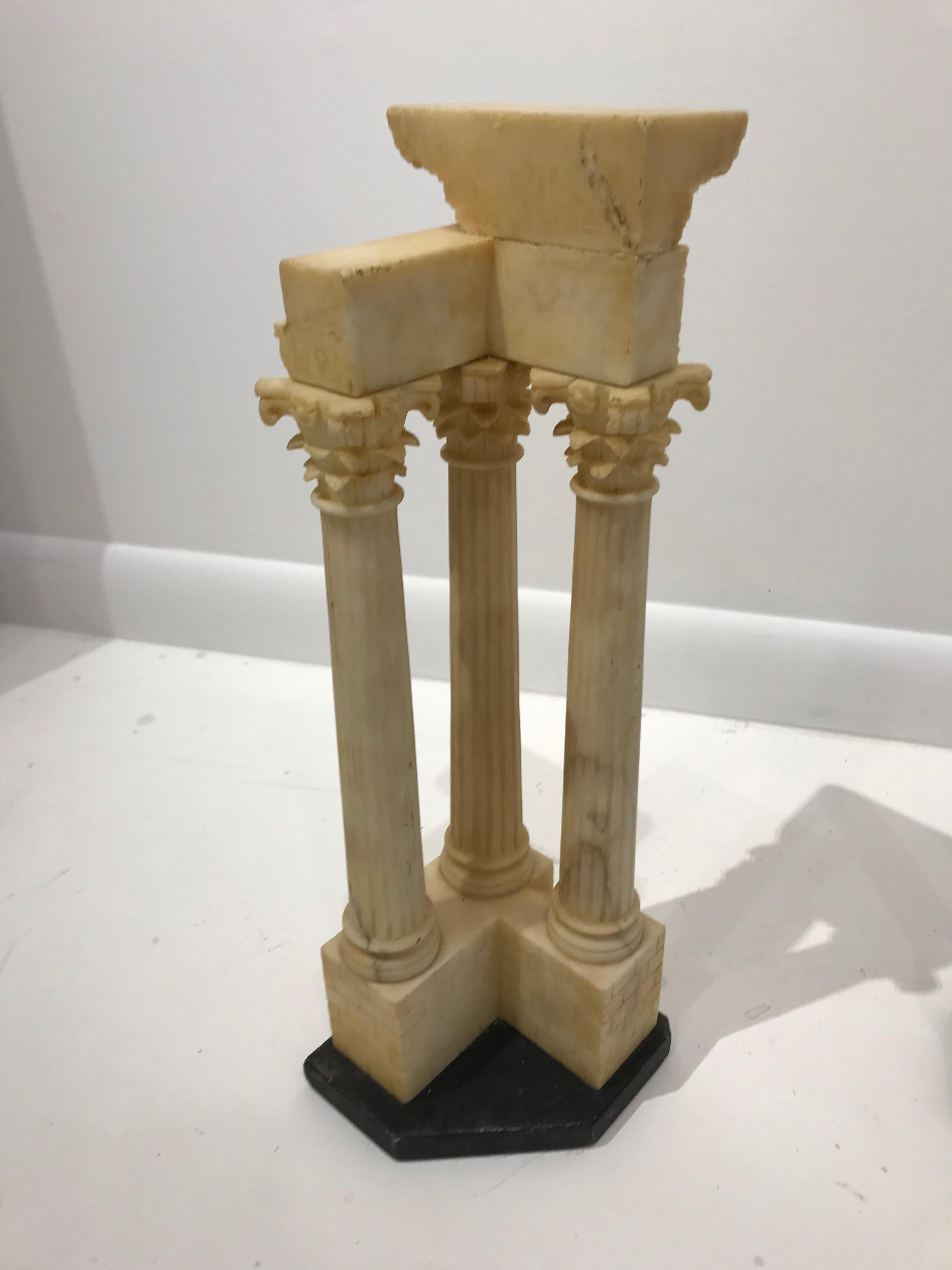 Pair of Grand Tour Models of Roman columns 2