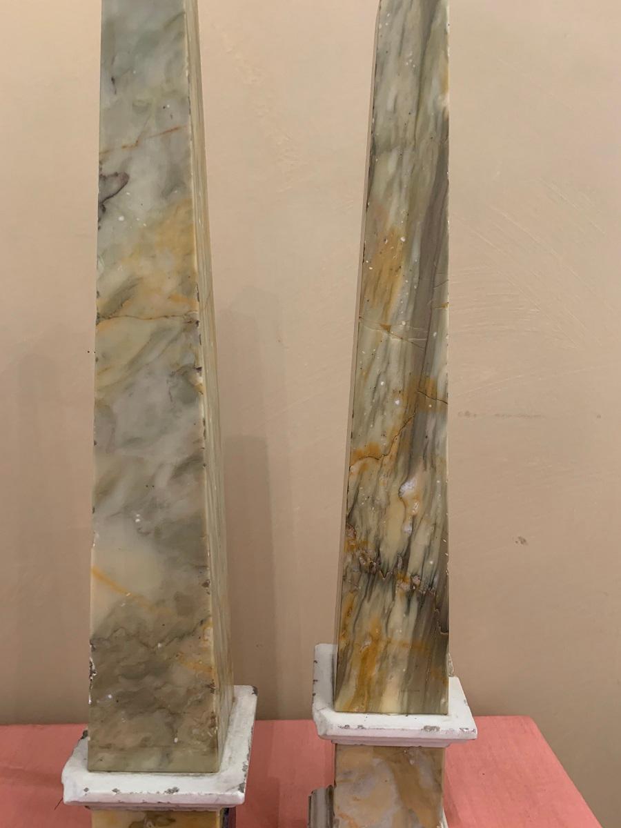 Pair of Grand Tour Obelisks For Sale 2