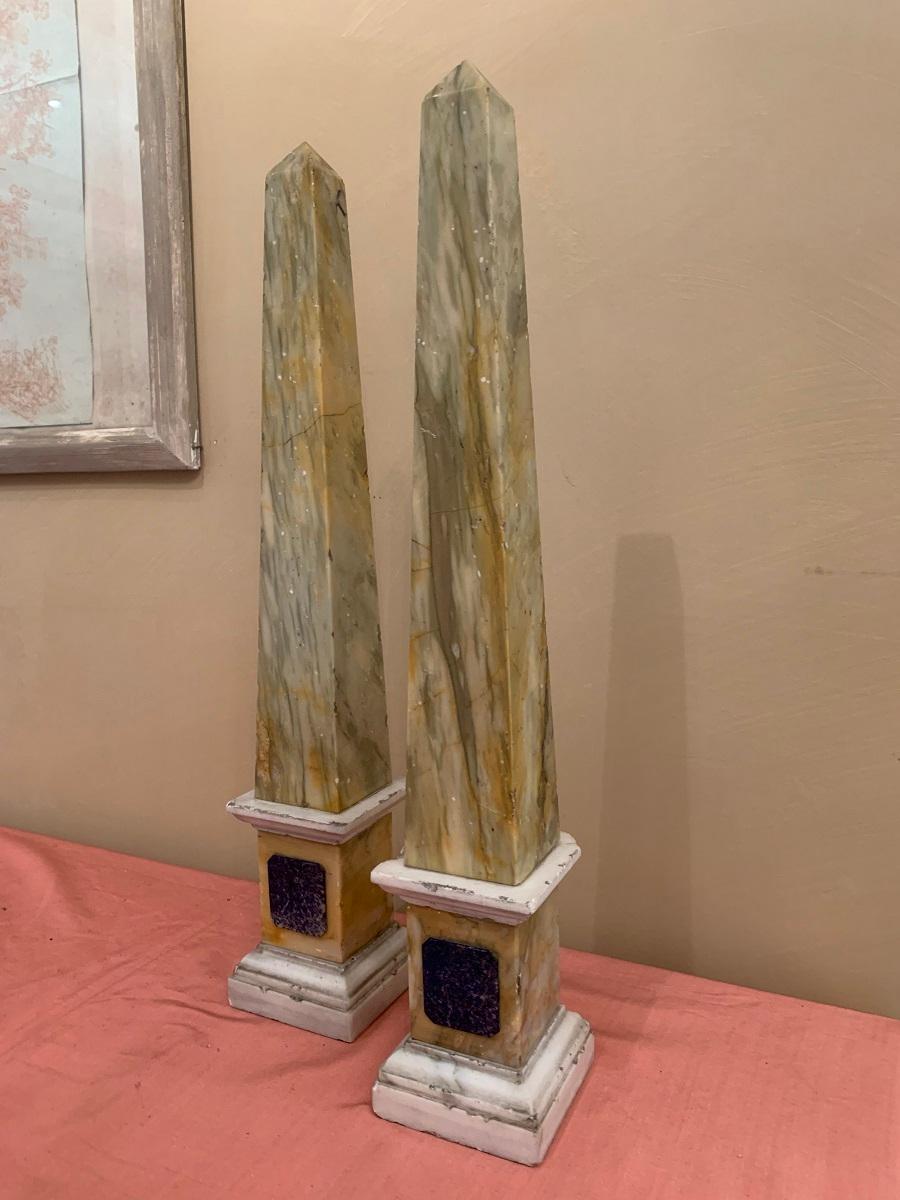 Pair of Grand Tour Obelisks For Sale 3