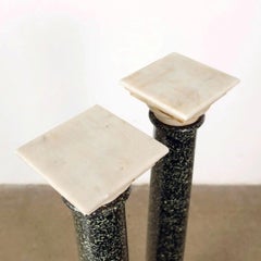 Pair of Grand Tour Porphyry Columns - Circa 1860