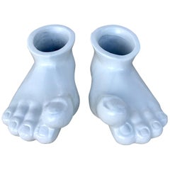Pair of Grand Tour Style Roman Foot Planters