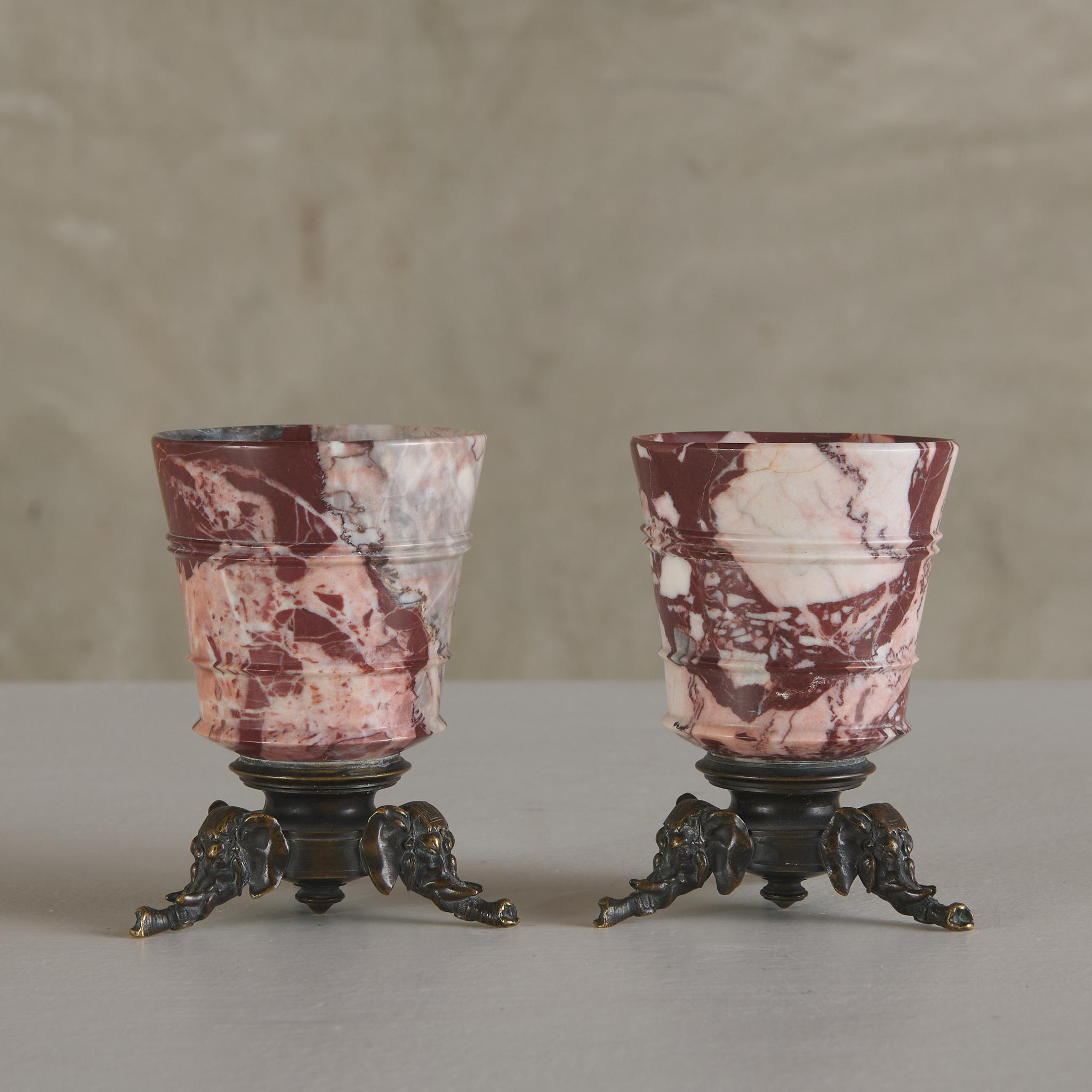 The beautiful marble on these vessels is worth the price of admission.