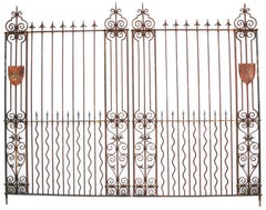 Pair of Grand Wrought Iron Driveway Gates