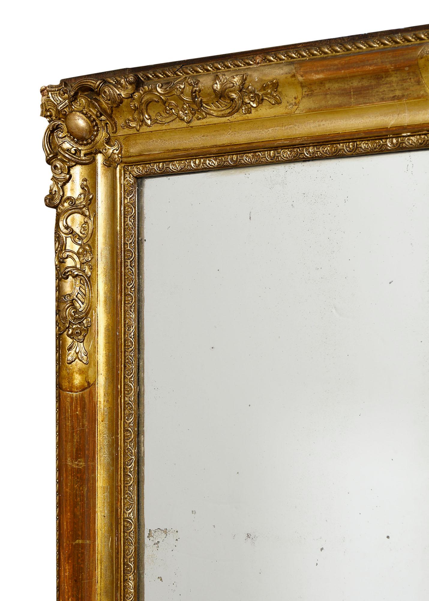 Late 19th Century Pair of Grande Louis XVI Style French Mirrors