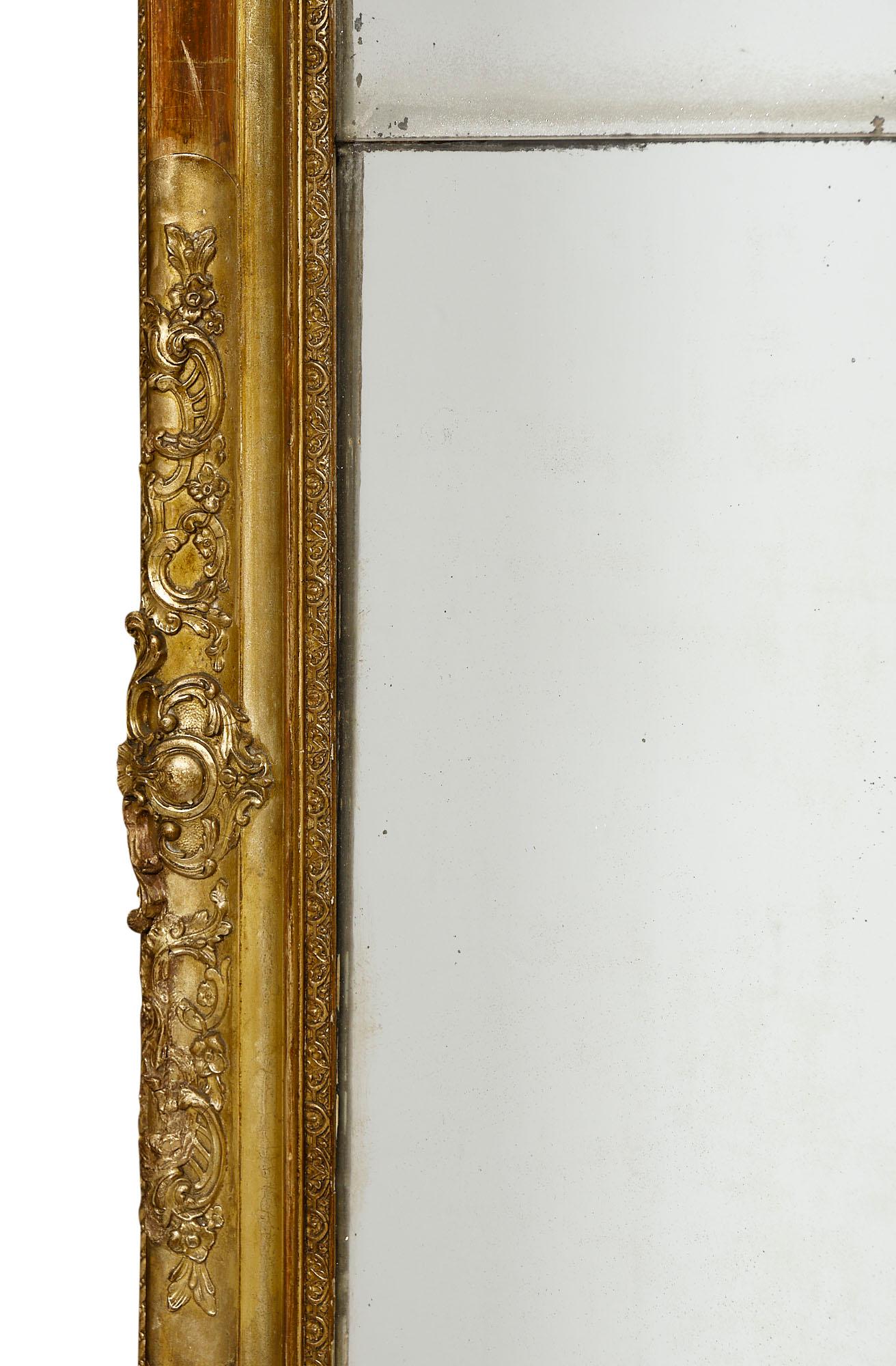 Pair of Grande Louis XVI Style French Mirrors 1