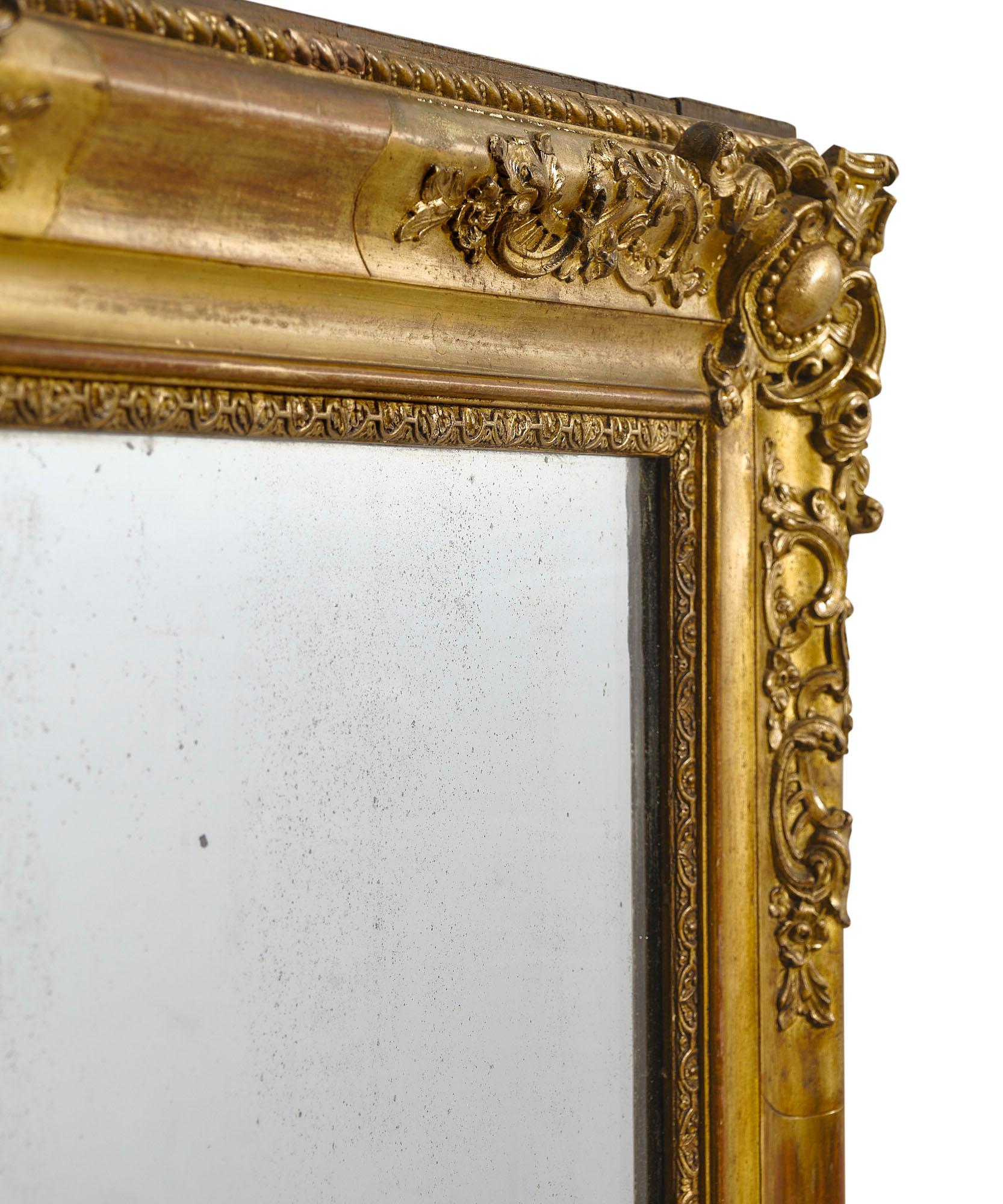 Pair of Grande Louis XVI Style French Mirrors 3
