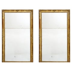 Antique Pair of Grande Louis XVI Style French Mirrors