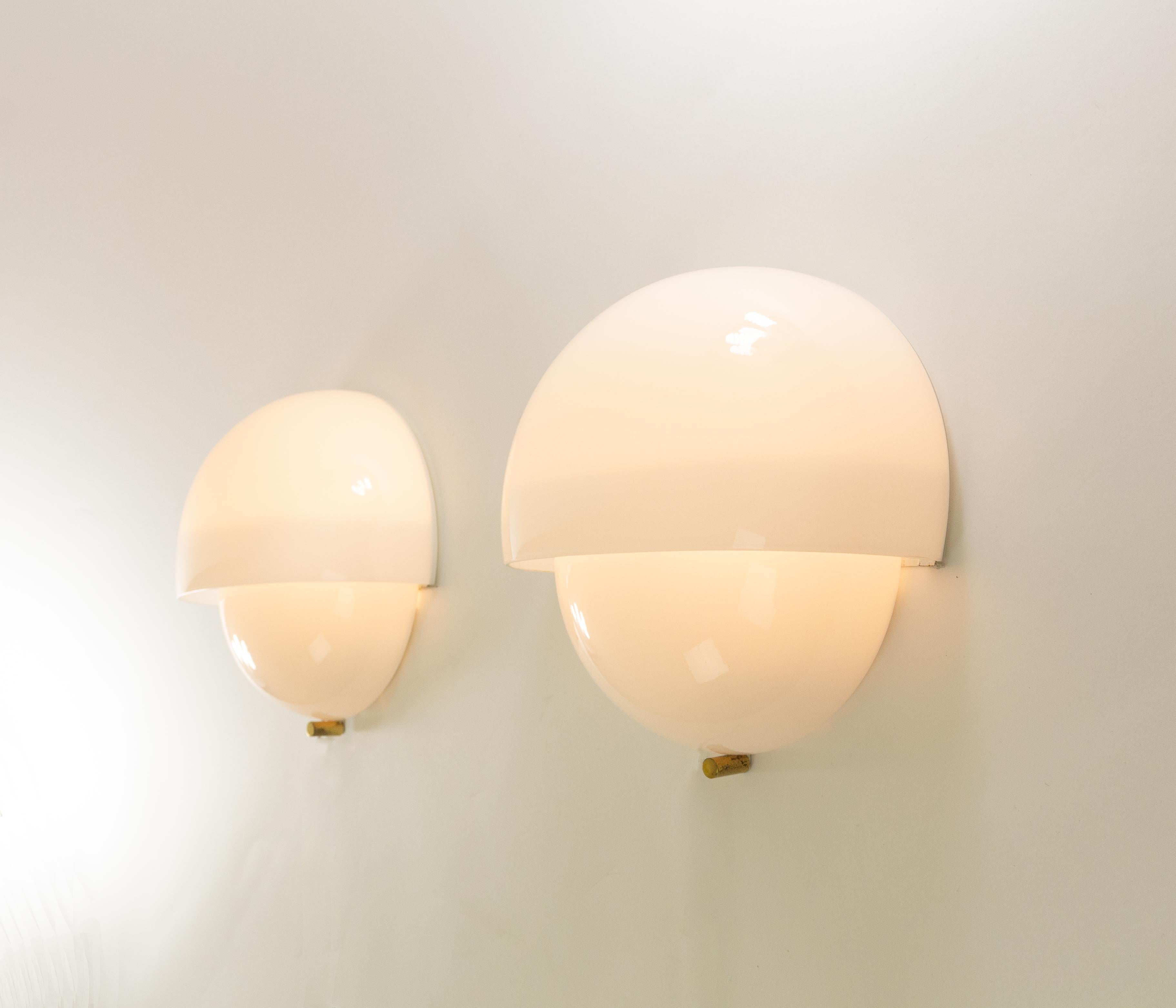 Pair of Grande Mania Wall Lamps by Vico Magistretti for Artemide, 1960s 1