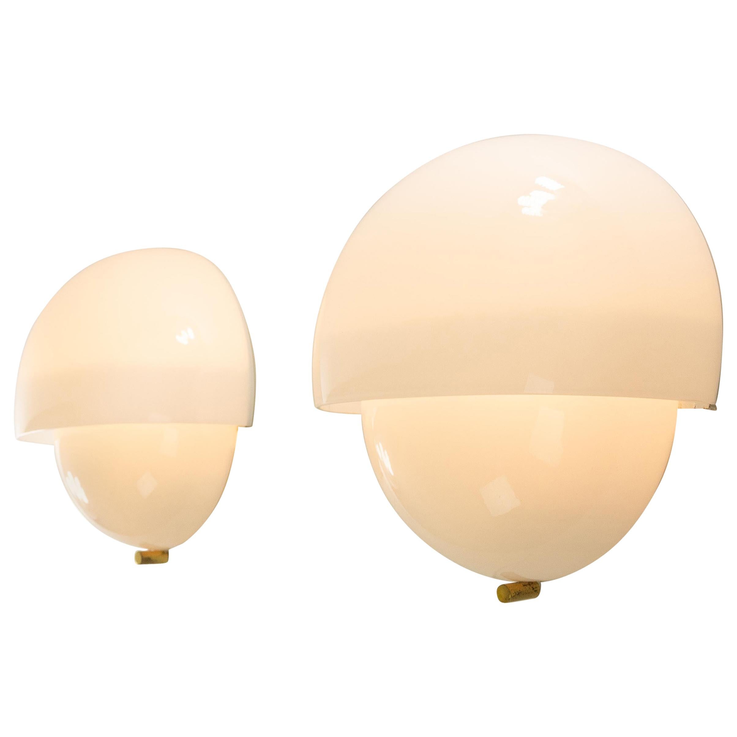 Pair of Grande Mania Wall Lamps by Vico Magistretti for Artemide, 1960s