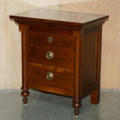 PAIR OF GRANGE FURNiTURE PARIS FRANCE CHERRYWOOD NIGHTSTANDS OR LAMP WINE TABLES