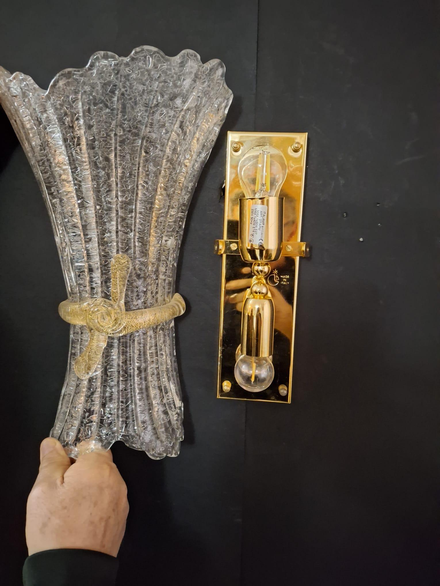 Pair of Graniglia Bow Sconces, 3 Pairs Available For Sale 4