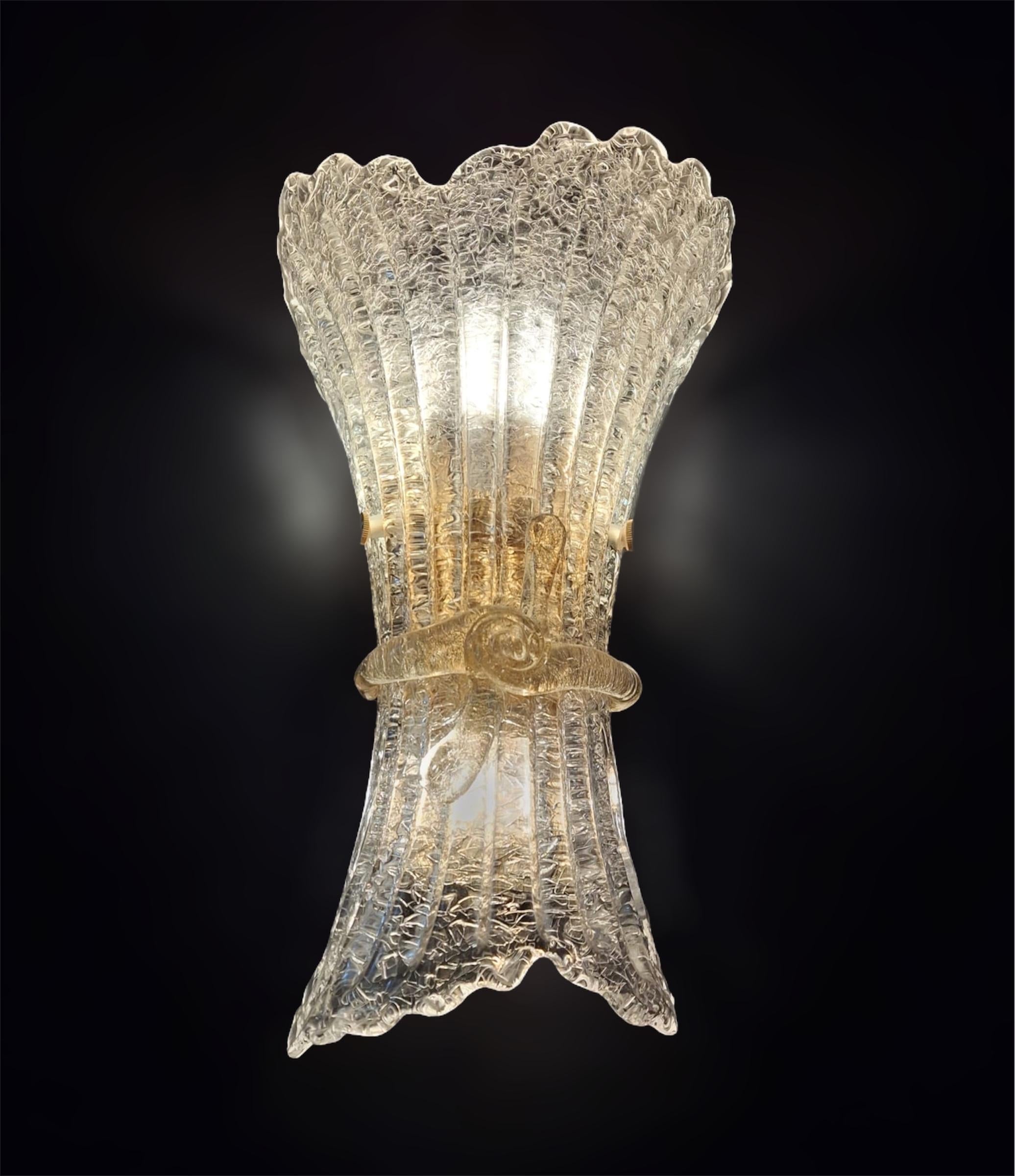 Pair of Graniglia Bow Sconces, 3 Pairs Available For Sale 1