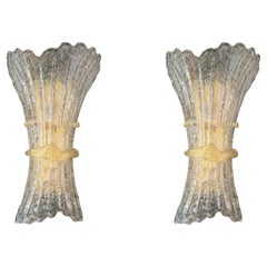 Pair of Graniglia Bow Sconces, 3 Pairs Available