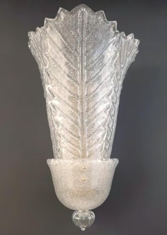 Pair of Graniglia Leaves Sconces