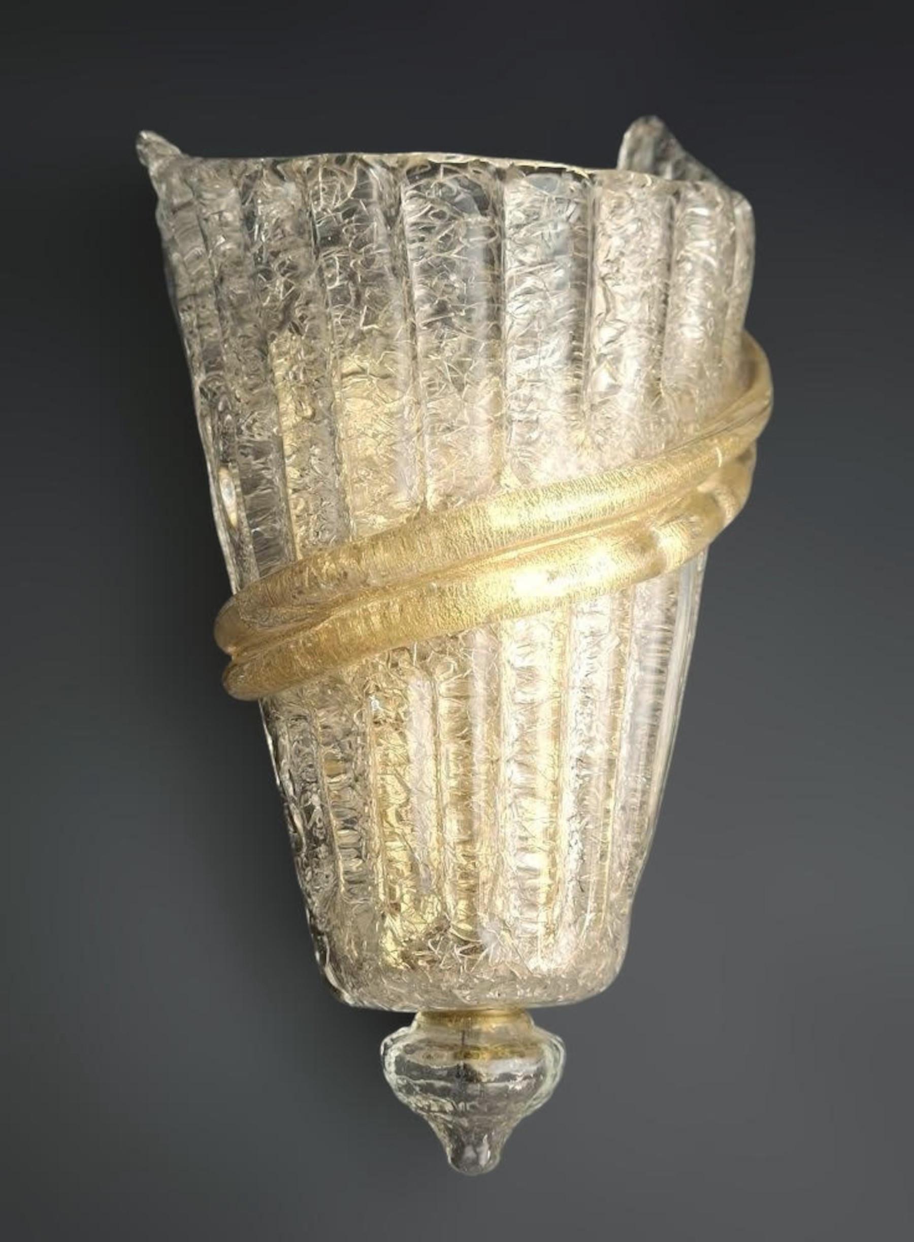 Pair of Graniglia Sconces In Good Condition For Sale In Los Angeles, CA