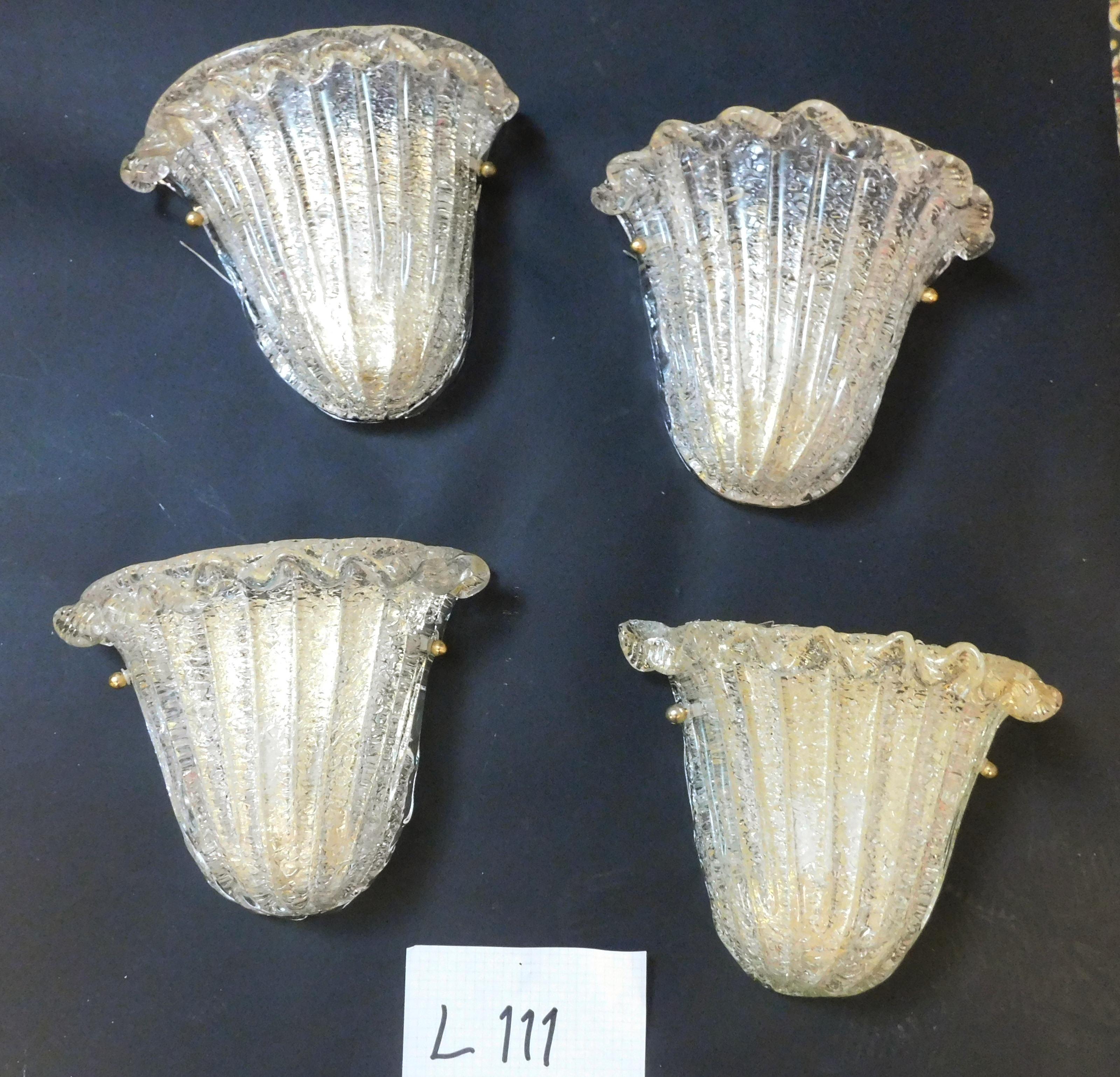 Pair of Graniglia Shield Sconces, 2 Pairs Available In Good Condition For Sale In Los Angeles, CA